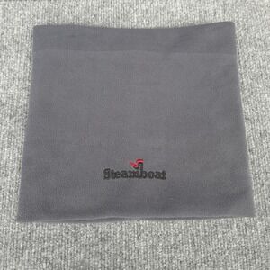 Steamboat Fleece Neck Gaiter Scarf Mens One Size Gray Cowl‎ Snood Winter Ski